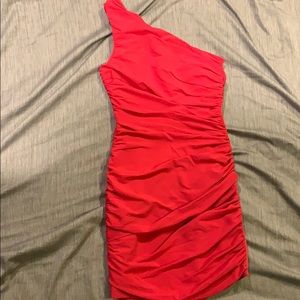 Armani Exchange one shoulder dress